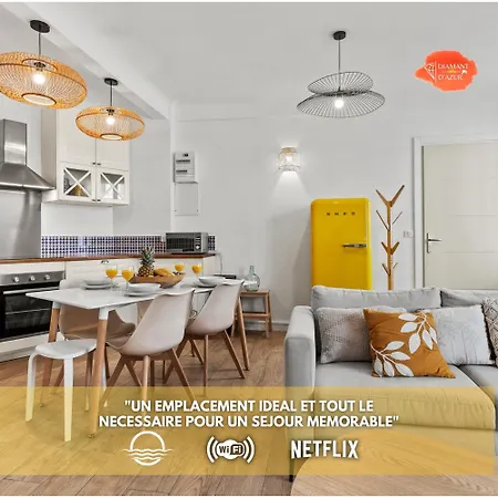 Lägenhet Beautiful And Cozy 3 Bedrooms In Antibes