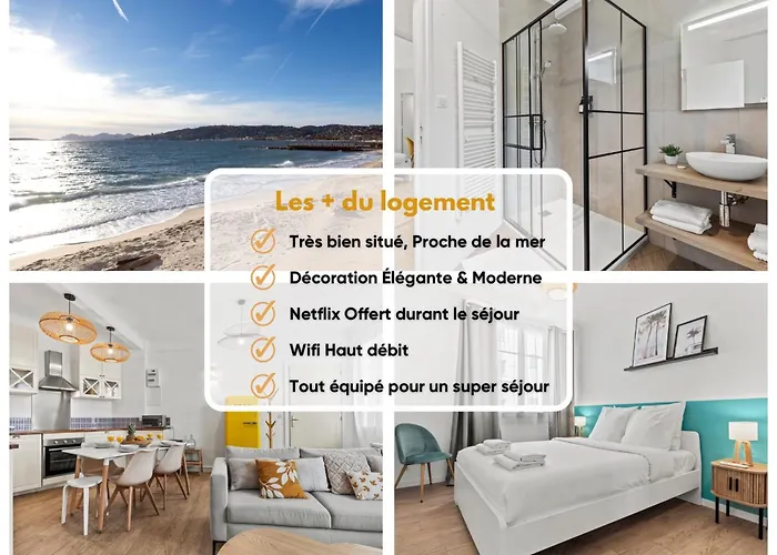 Beautiful And Cozy 3 Bedrooms In * アンティーブ